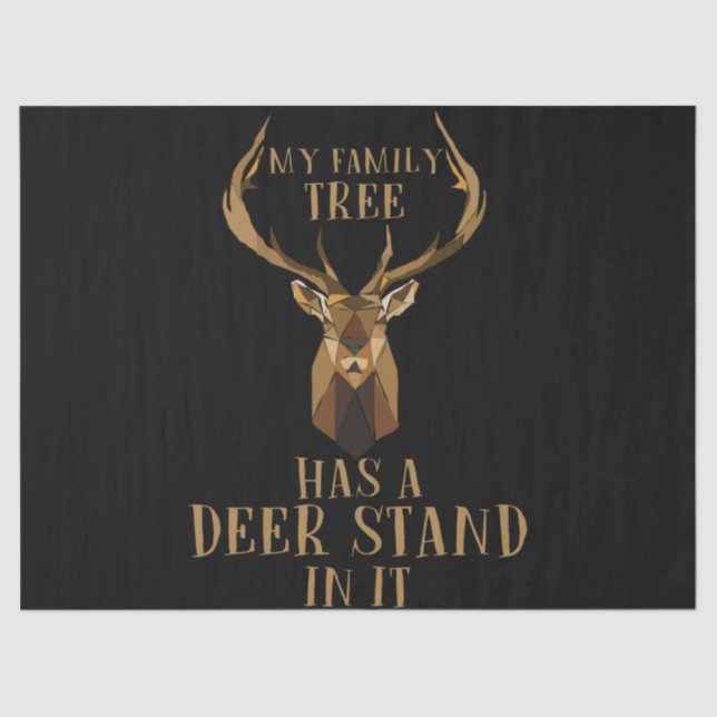 Mein Familienbaum hat einen Hirschständer in der J Seidenpapier (Vorderseite)