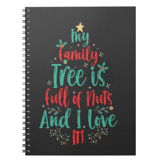 Mein Familienbaum ist voller Nuts und in Liebe ist Notizblock (Vorderseite)
