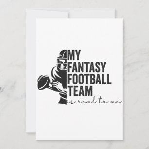Mein Fantasy-Football-Team ist real für mich Sport Einladung