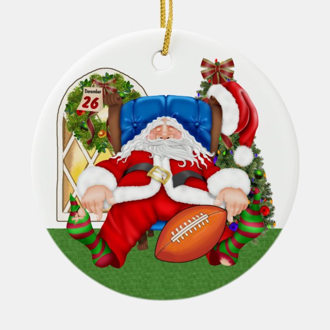 MEIN FAV! Football Santa - SRF Keramikornament (Vorne)
