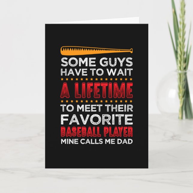 Mein Favorit für Baseball-Spieler ruft mich zum Va Karte (Vorderseite)