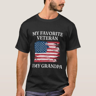 Mein Favorit Veteran Opa Patriotic T-Shirt