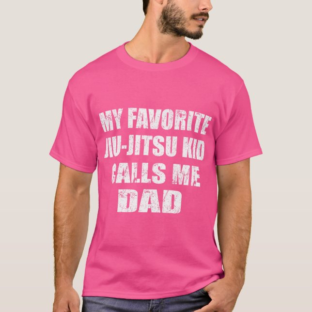 Mein Favorite Jiu Jitsu Kid ruft mich Vater Bjj Ji T-Shirt (Vorderseite)