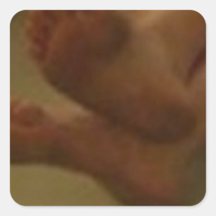 MEIN FEET AUFNEHMEN QUADRATISCHER AUFKLEBER