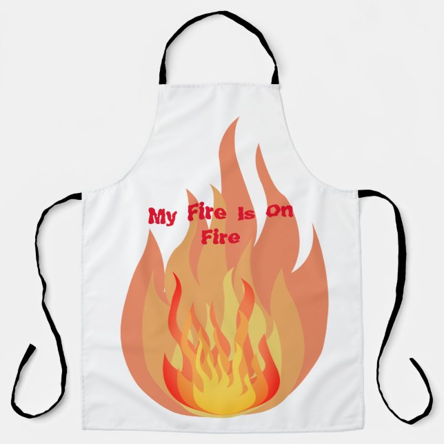 Mein Feuer brennt Schürze (Vorderseite)