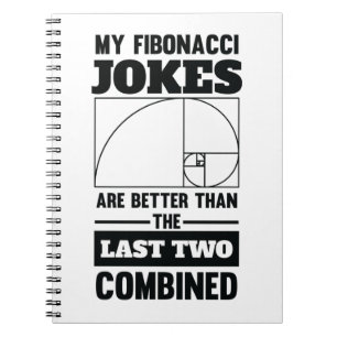 Mein Fibonacci Jokes Funny Math Spiral Joke Notizblock