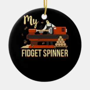 Mein Fidget Spinner Funny Ladet Woodturn Vintag Keramik Ornament