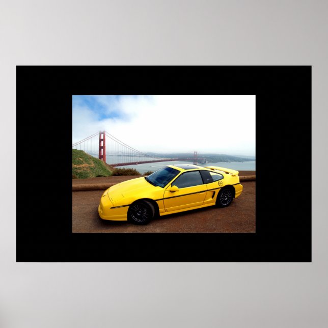 Mein Fiero GT am Tor Poster (Vorne)