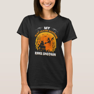 Mein Flat Coated Retriever fährt auf dem Beifahrer T-Shirt