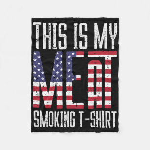 Mein Fleisch Grill Shirt Us Flagge Bbq Byrbecue Pa Fleecedecke