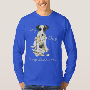 Mein flüssiger Fox Terrier hat meinen Lektionsplan T-Shirt
