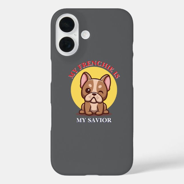 Mein Französchen ist mein Retter iPhone / iPad Hül Case-Mate iPhone Hülle (Rückseite)