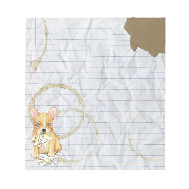 Mein französischer Bulldog hat meinen Lektionsplan Notizblock (Vorderseite)