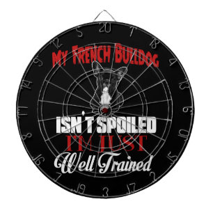 Mein französischer Bulldog ist nicht verwundet Dartscheibe