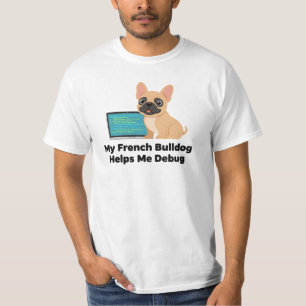 Mein Französischer Bulldogge Hilft Mir Bei Der Sof T-Shirt