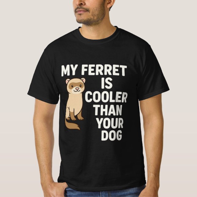 Mein Freret ist Cool als dein Hund T-Shirt (Vorderseite)