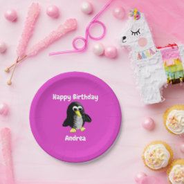 Mein Freund der Pinguin, Personalisiert für Kinder Pappteller