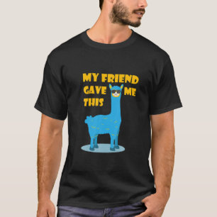 Mein Freund gab mir diesen lustigen Lama mit Sonne T-Shirt