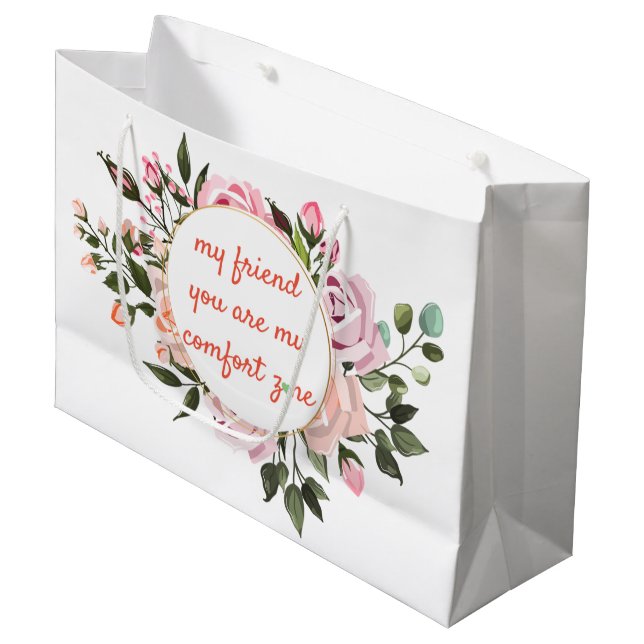 Mein Freund Große Geschenktüte (Vorderseite Schrägansicht)