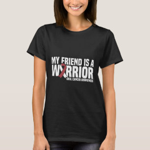 Mein Freund ist ein Burgunder-Krieger, weißer oral T-Shirt