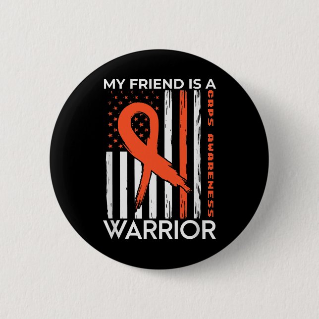 Mein Freund ist ein Krieger-Crps-Bewusstsein Monat Button (Vorderseite)