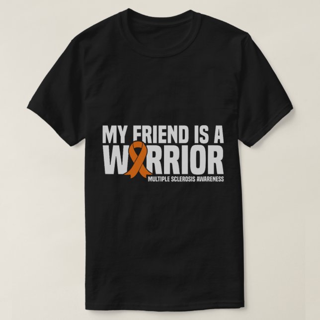 Mein Freund ist ein Warrior MS Multiple Sklerose A T-Shirt (Design vorne)