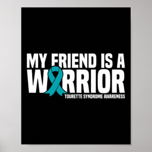 Mein Freund ist ein Warrior Tourette Syndrome Awar Poster