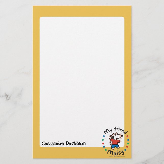 Mein Freund Maisy Colorful Circle Design Briefpapier (Vorderseite)