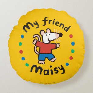 Mein Freund Maisy farbenfrohe Circle Design Rundes Kissen