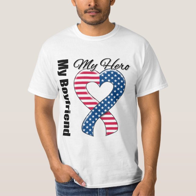 Mein Freund mein Held patriotisches USA-Band T-Shirt (Vorderseite)