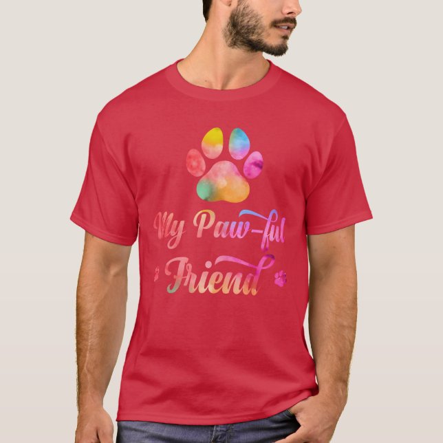 Mein Freund mit Paw T-Shirt (Vorderseite)
