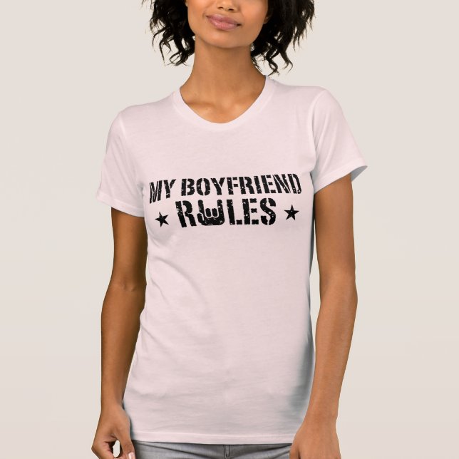 Mein Freund regiert T-Shirt (Vorderseite)