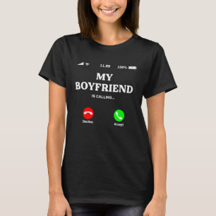 Mein Freund ruft Paare zum Valentinstag T-Shirt