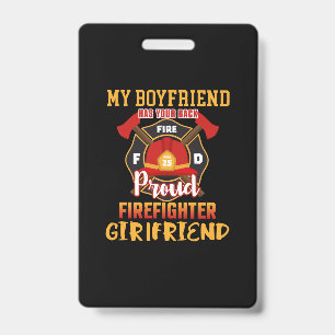 Mein Freund steht hinter dir Stolz Feuerwehrmann Ausweis