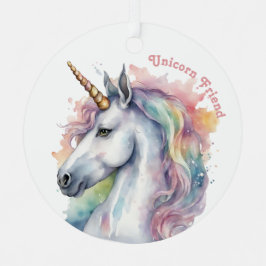 Mein Freund von der Einhorn für sie Ornament Aus Metall