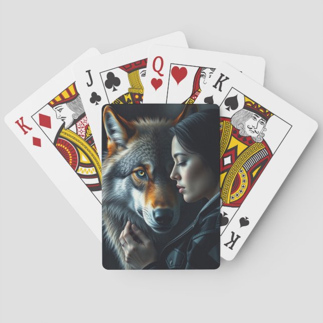 Mein Freund - Wolf Spielkarten (Rückseite)