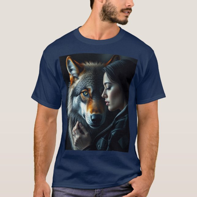 Mein Freund - Wolf T-Shirt (Vorderseite)