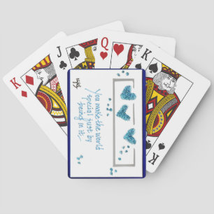 Mein Freund: "You Make the World Special" Spielkarten