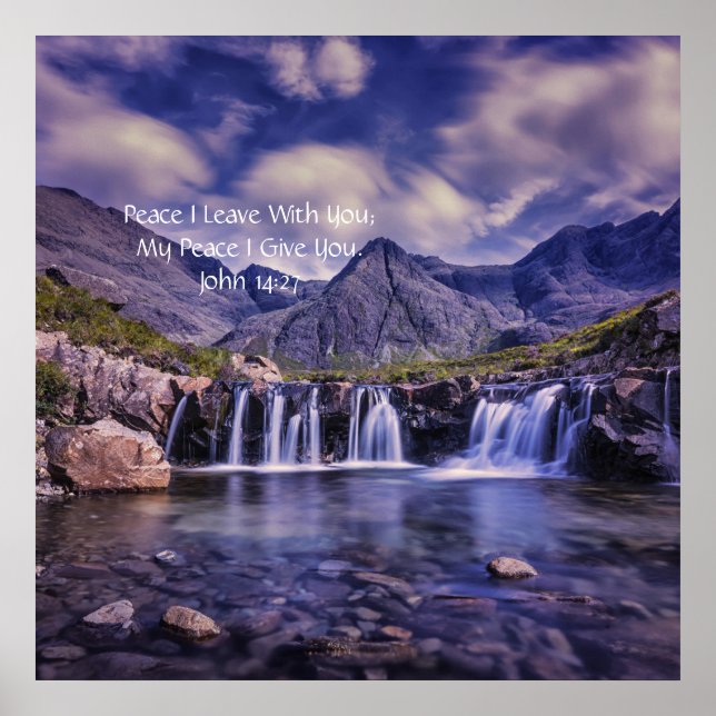 Mein Friede, den ich dir gebe, Johannes 14:27 Anoi Poster (Vorne)