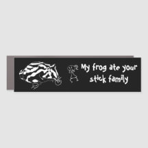Mein Frosch aß deine Stick-Familie