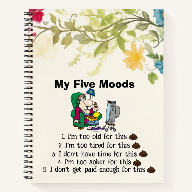 Mein Fünf-Moods-Notebook Notizbuch (Vorderseite)