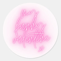 Mein Funny Valentine Round Sticker