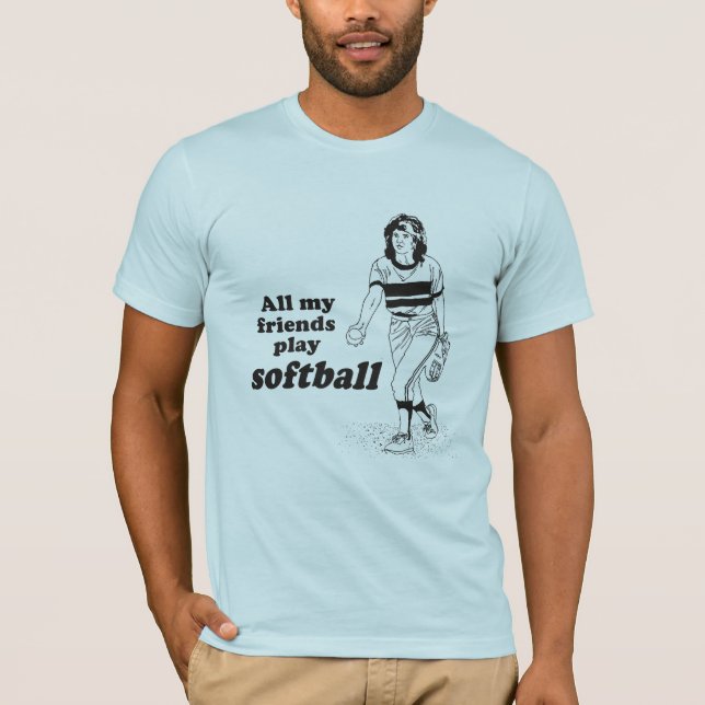 Mein ganzer Freundspiel-Softball T-Shirt (Vorderseite)