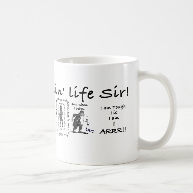 Mein ganzes blühende Leben Tasse (Rechts)