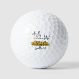 Mein ganzes Leben war er treu Christlich Golfball