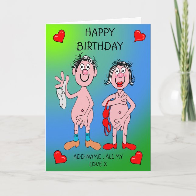 Mein ganzes Liebe Geburtstag Karte (Vorderseite)