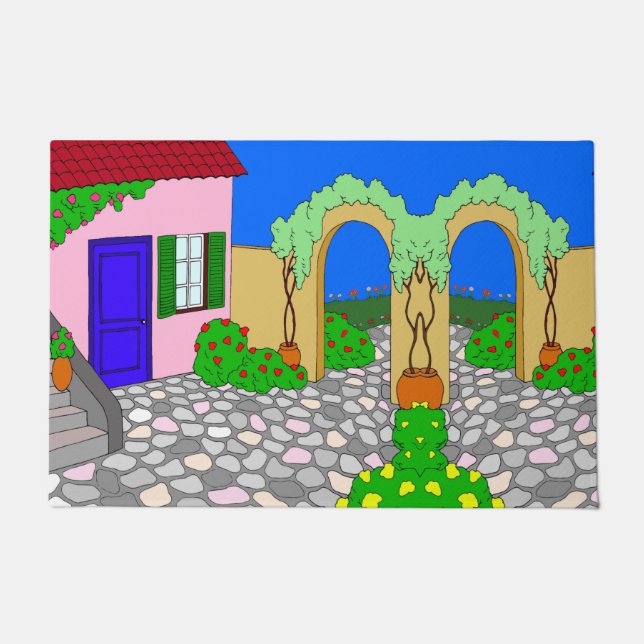 Mein Garten Fußmatte (Vorderseite)