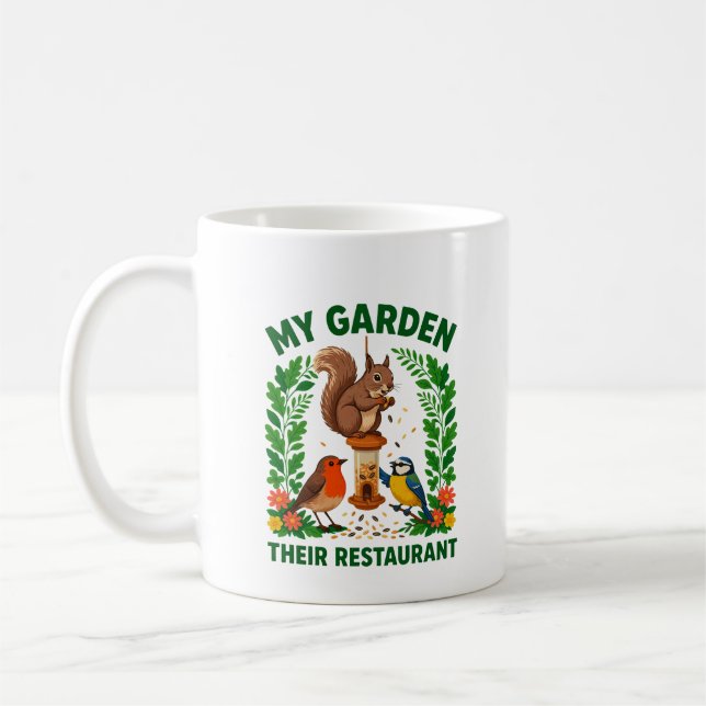 Mein Garten Ihr Restaurant Eichhörnchen Tasse (Links)