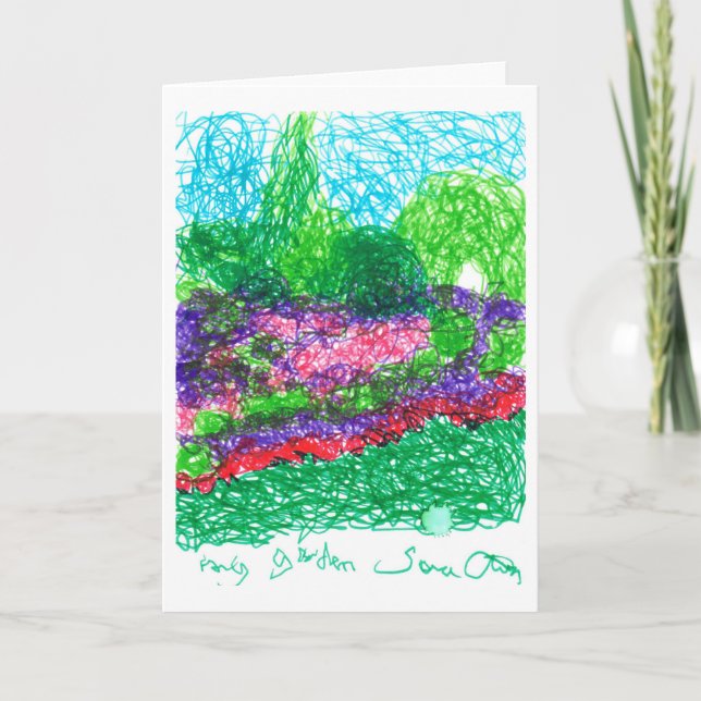 Mein Garten Karte (Vorderseite)