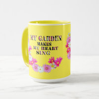 Mein Garten macht mein Herz zum Singen, Kaffee-Tas
